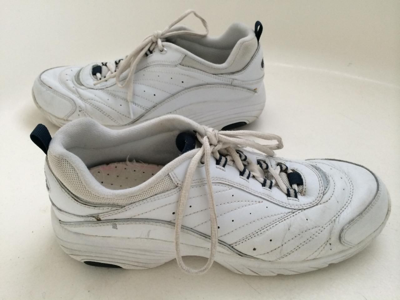 EASY SPIRIT WOMENS WHITE ATHLETIC WALKING SHOES SIZE 11 For Sale - Item ...